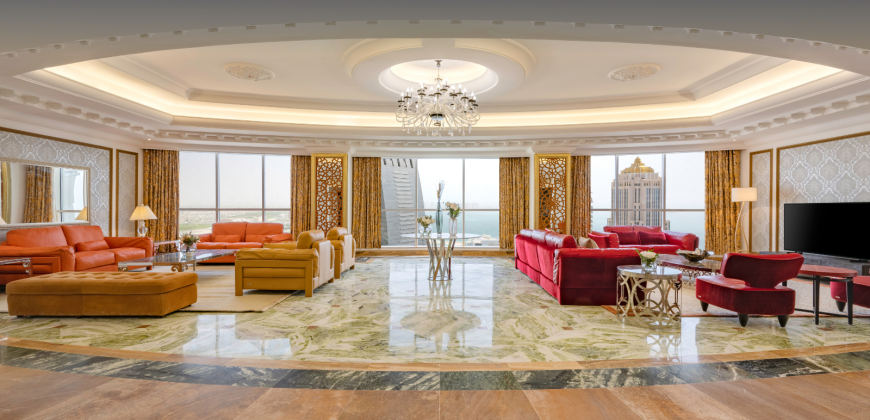 6 Bedrooms Apartment For Rent in Doha – West Bay Fully Furnished