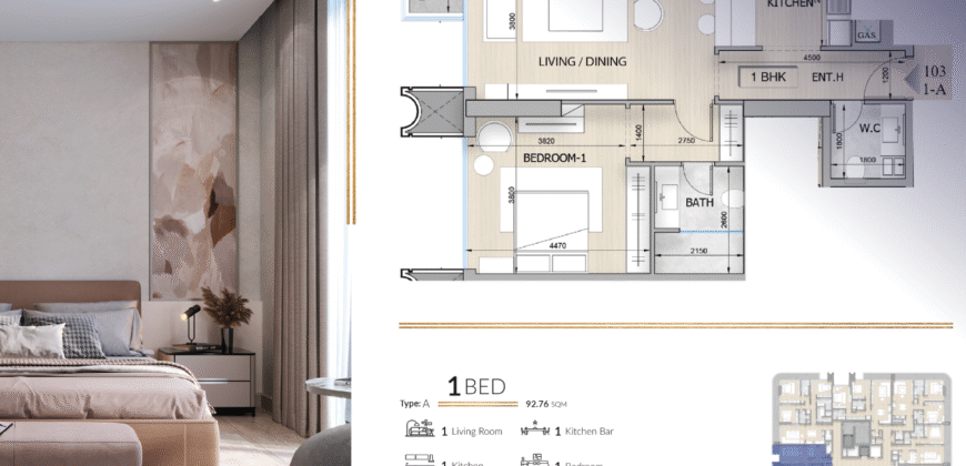 Off-Plan 1 BHK for Sale in Lusail – Fully Furnished | QAR 1.2M