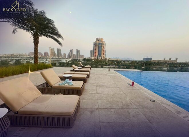 Luxury 2BHK + Maid’s Room in Lusail Marina | 145 SQM | Sea & City Views | QAR 12,500