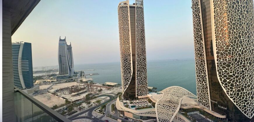 Luxury 2BHK + Maid’s Room in Lusail Marina | 145 SQM | Sea & City Views | QAR 12,500